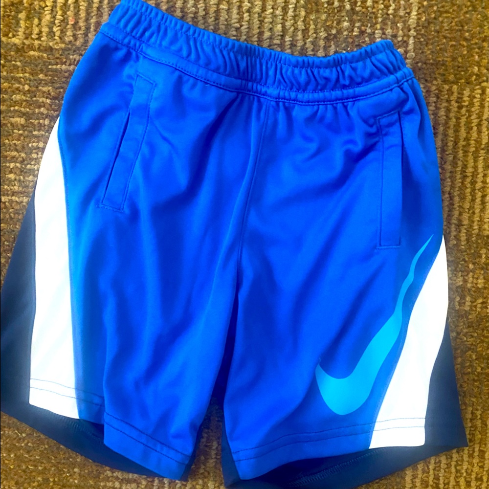 Toddler boy Nike shorts size 4T. Blue and white